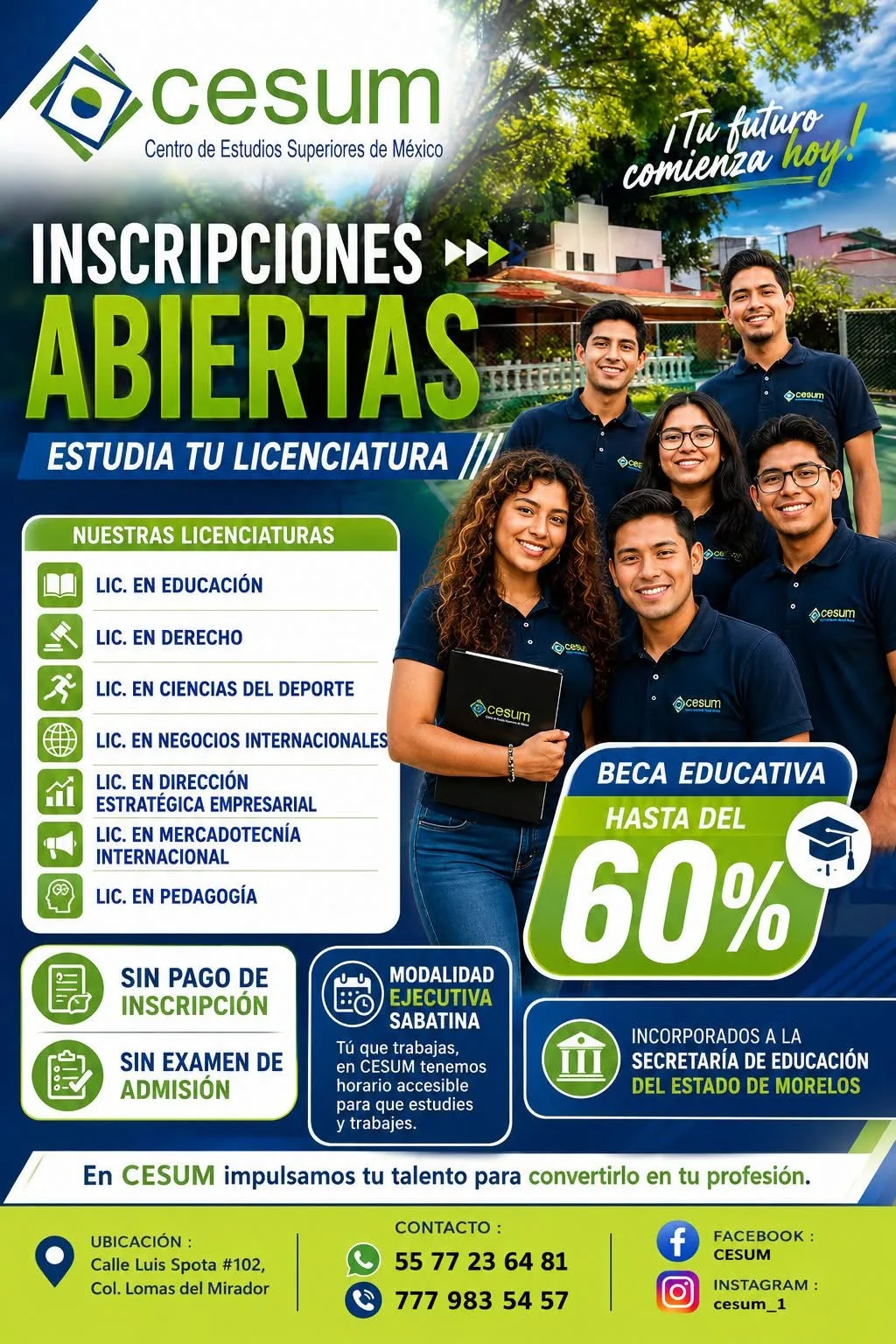 Alumnos CESUM e inscripciones abiertas
