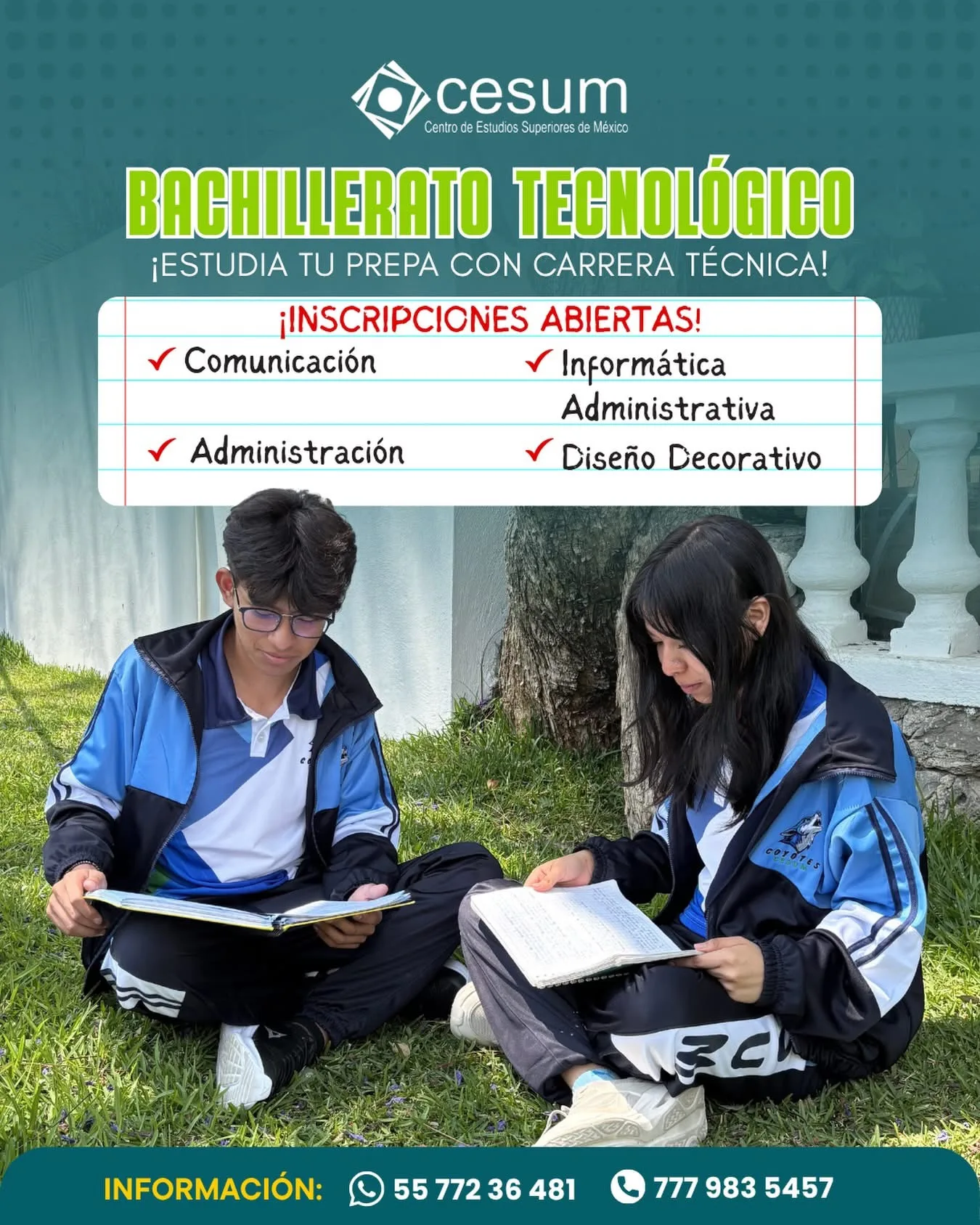 Estudiantes del bachillerato tecnológico CESUM